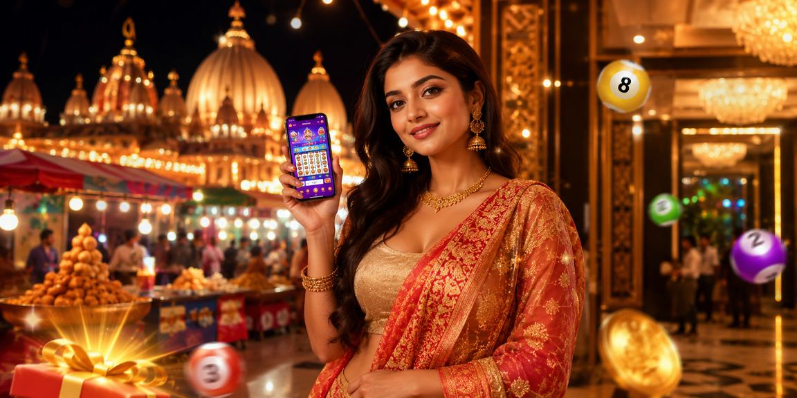 বাংলাদেশের রাত্রিকালীন লটারি বাজারের দৃশ্য